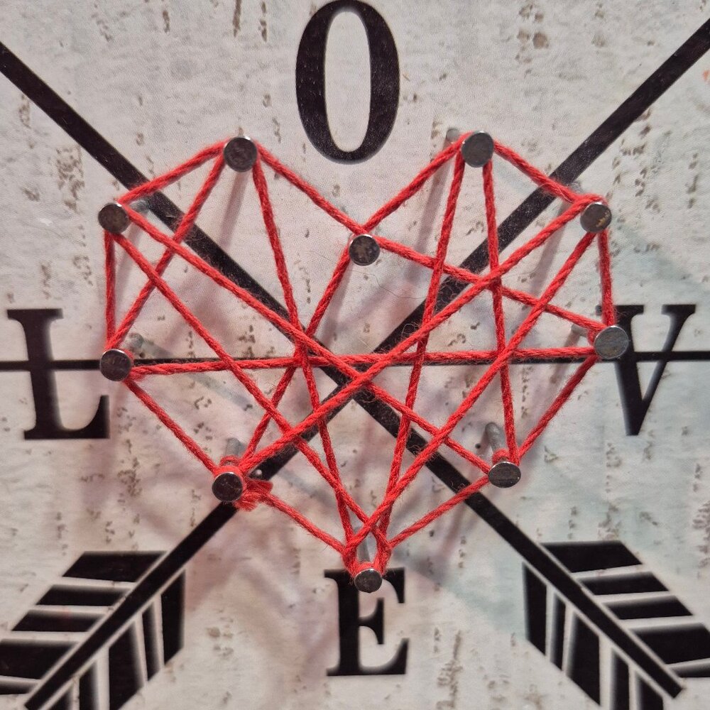 String Art , message of LOVE.. NWOT....<3